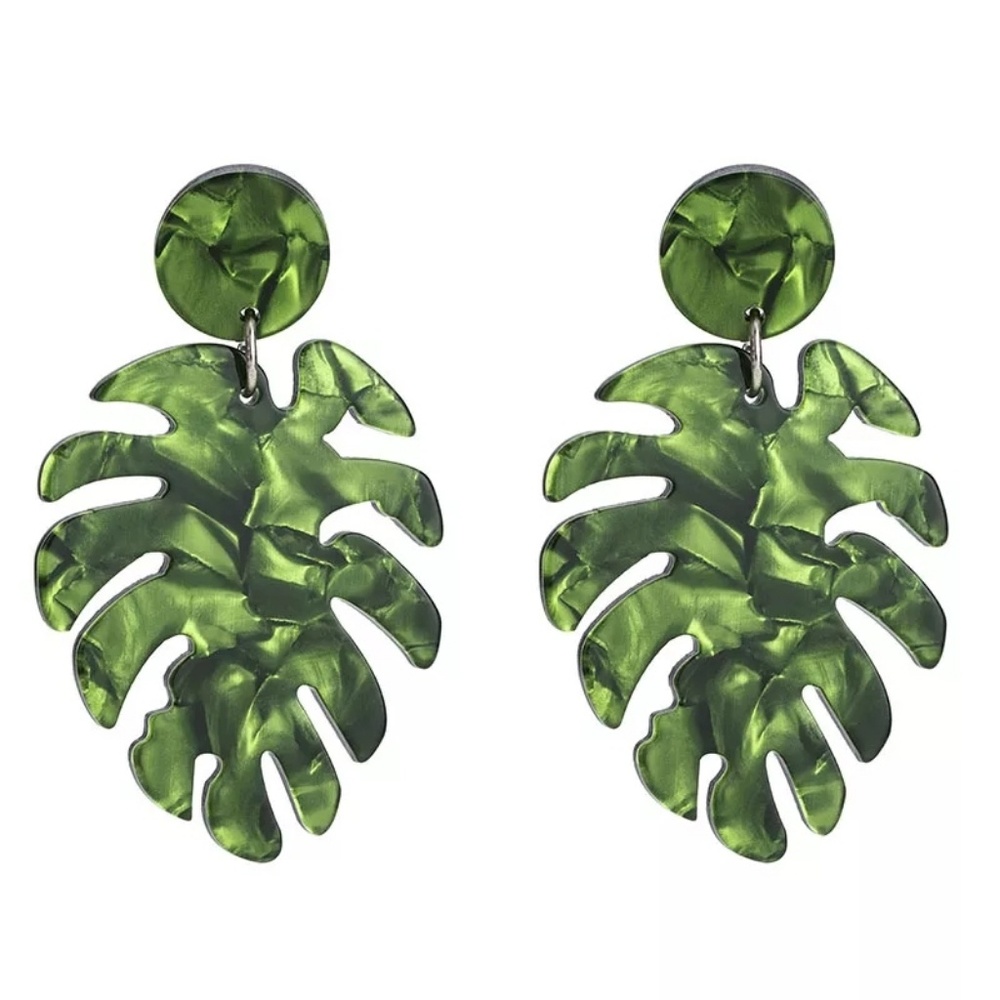 🌴 Tropical 🌴 Leaf Earrings